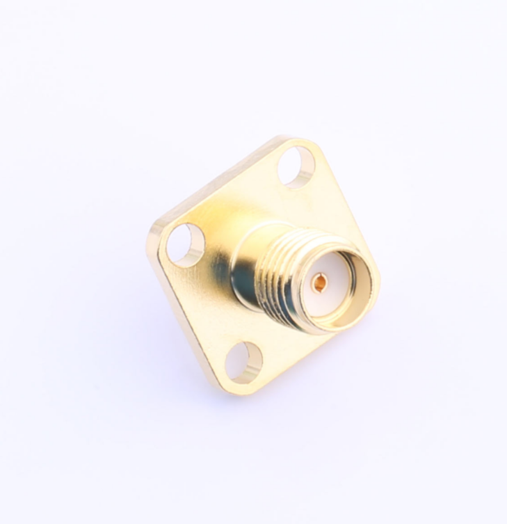 射频同轴连接器 方形 四孔 SMA 内孔 0-18G外螺纹内孔 OP-RF127165