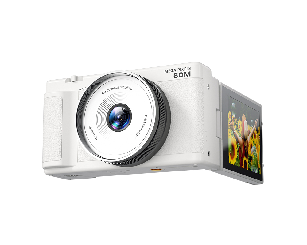 ccd数码相机8000W像素自拍270&deg;摄影DV复古卡片机4K运动防抖拍摄