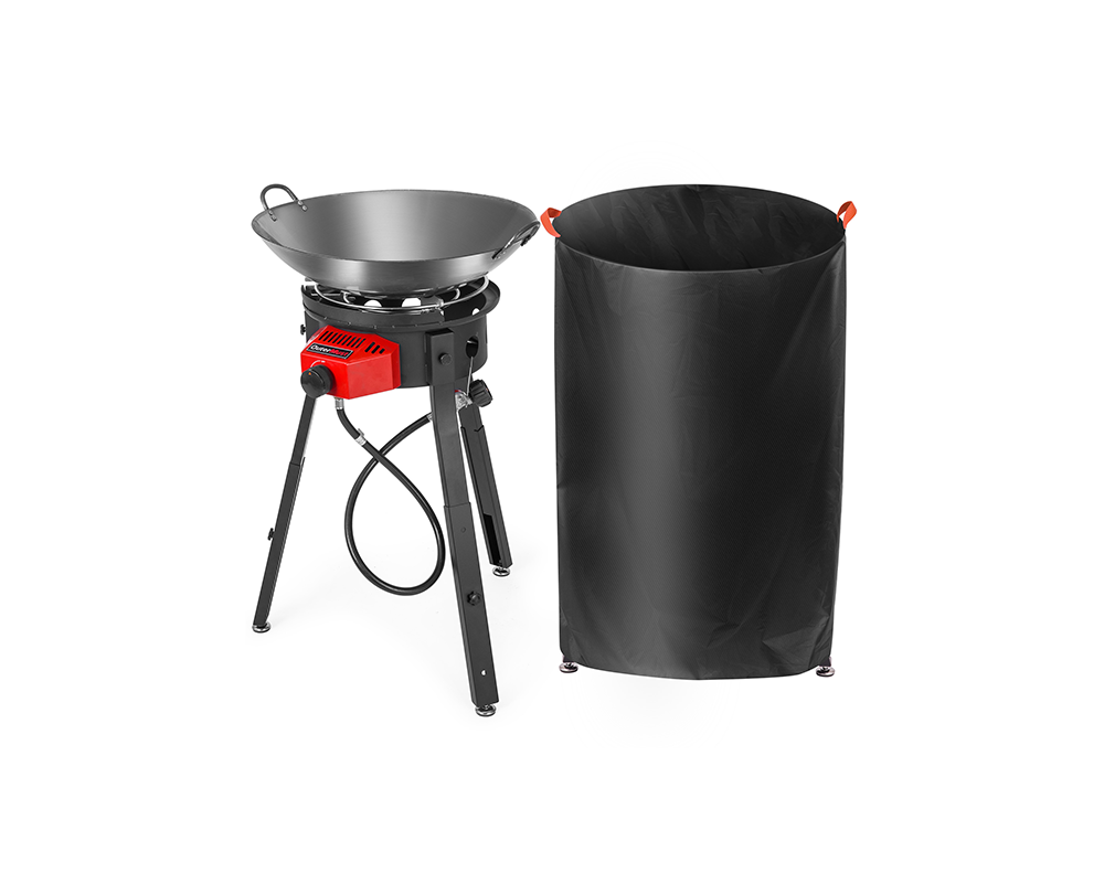 Wok Set with Cover and Electronic Ignition