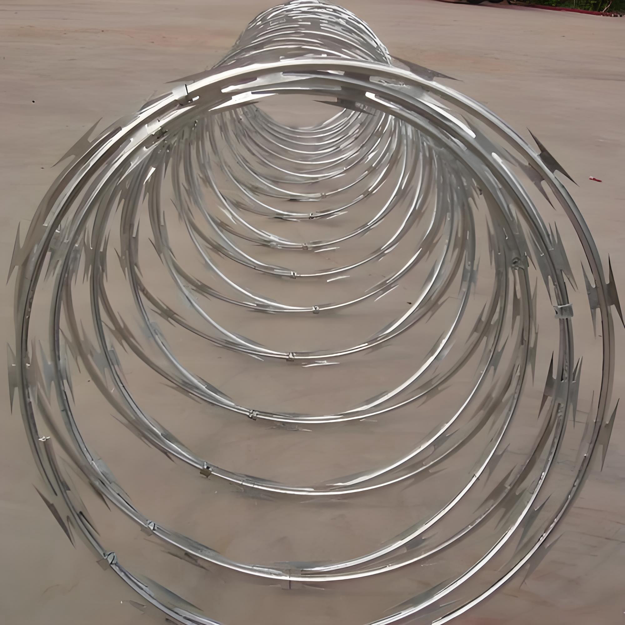 Double Spiral Concertina Razor Wire Roll