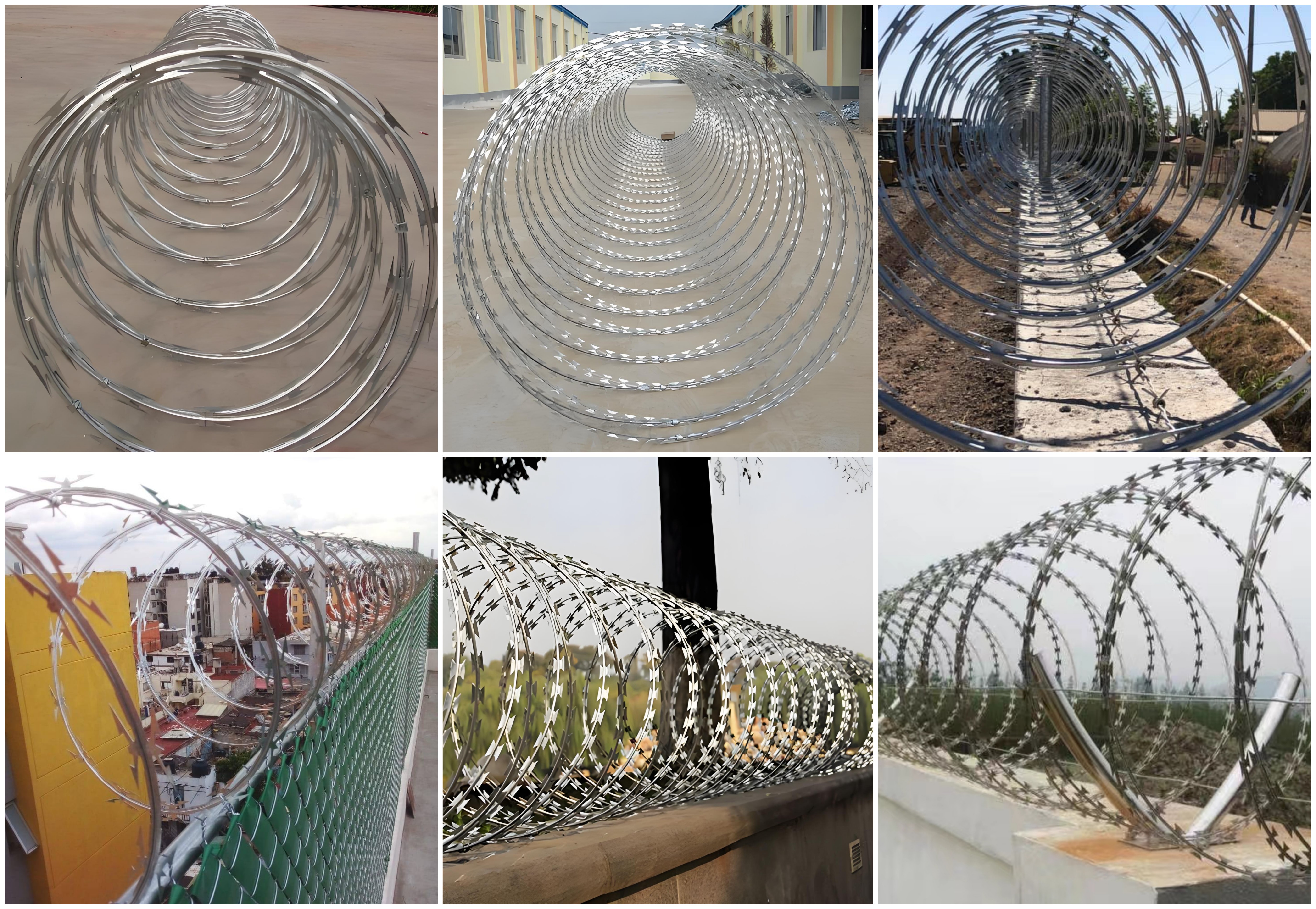 Double Spiral Concertina Razor Wire Roll