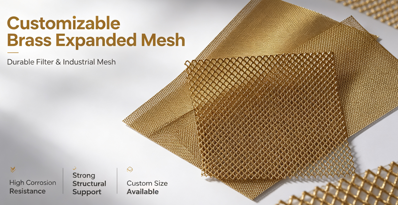 Customizable Brass Expanded Mesh Durable Filter