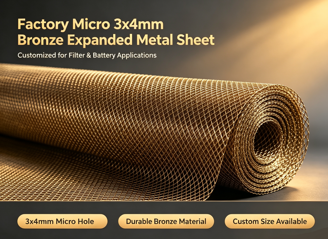 Customizable Brass Expanded Mesh Durable Filter