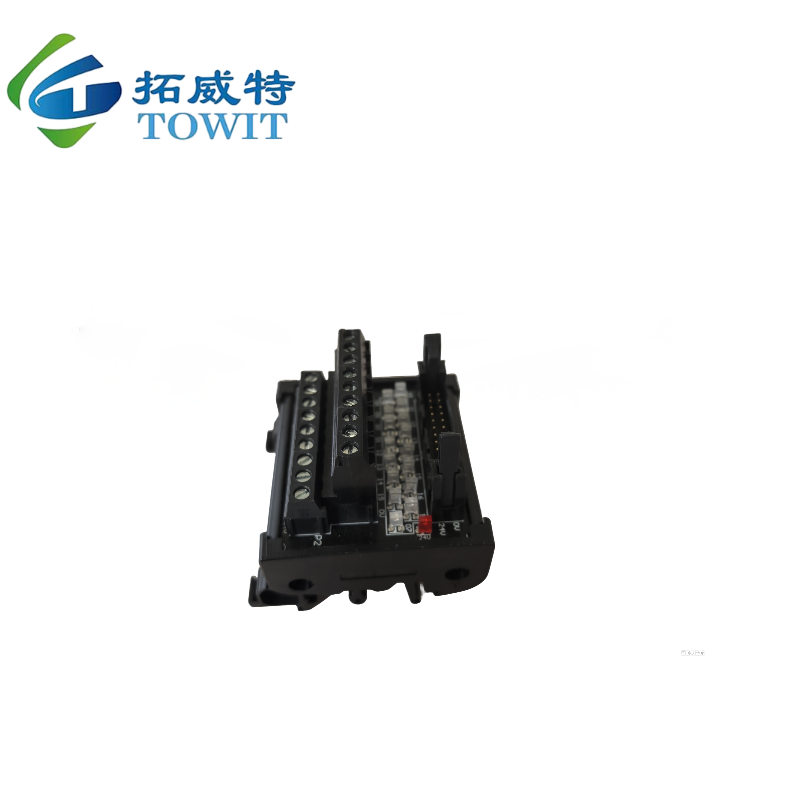 PLC牛角插座信号转端子输出信号模块