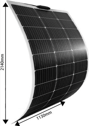 Flexible Solar Panel 520W Monocrystalline Bendable,36V Semi-Flexible Solar Panels Charger Off-Grid for RV Boat Cabin Van Car Uneven Surfaces Foldable Solar Panel Charger