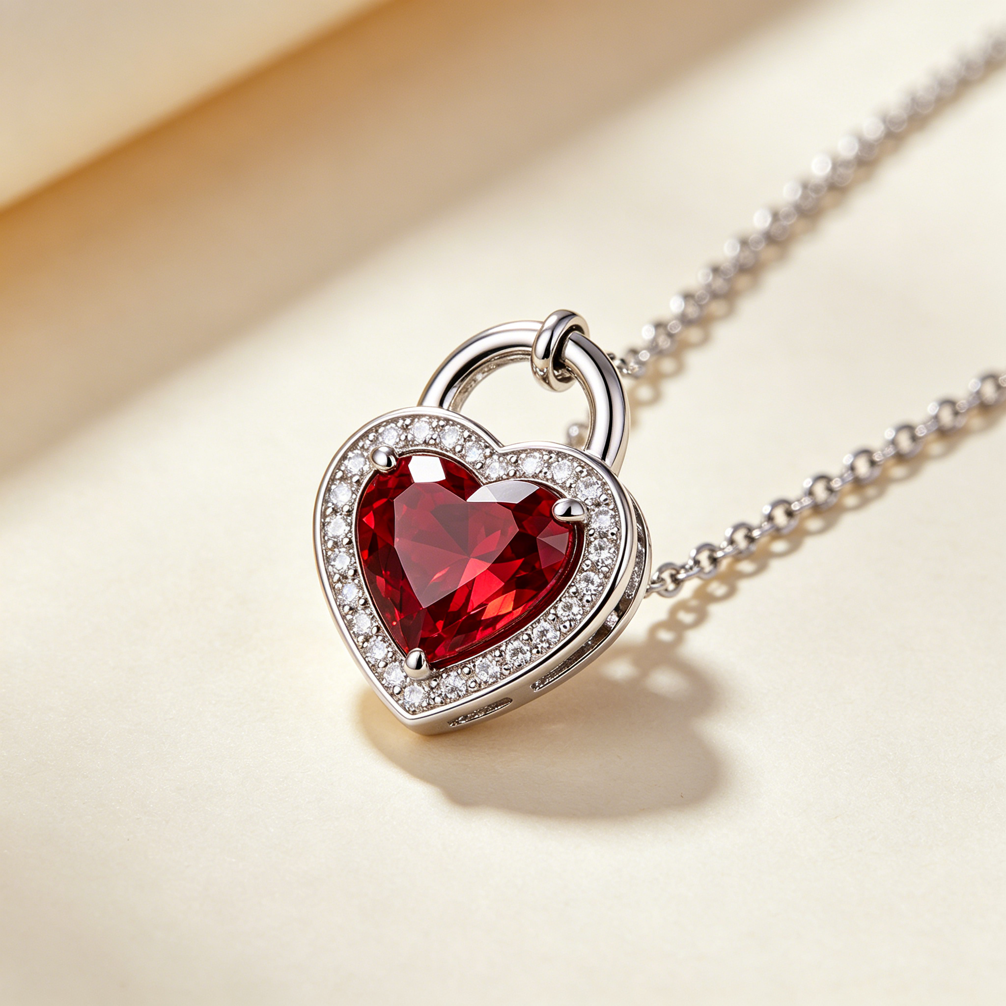 Heartlock Pendant Necklace