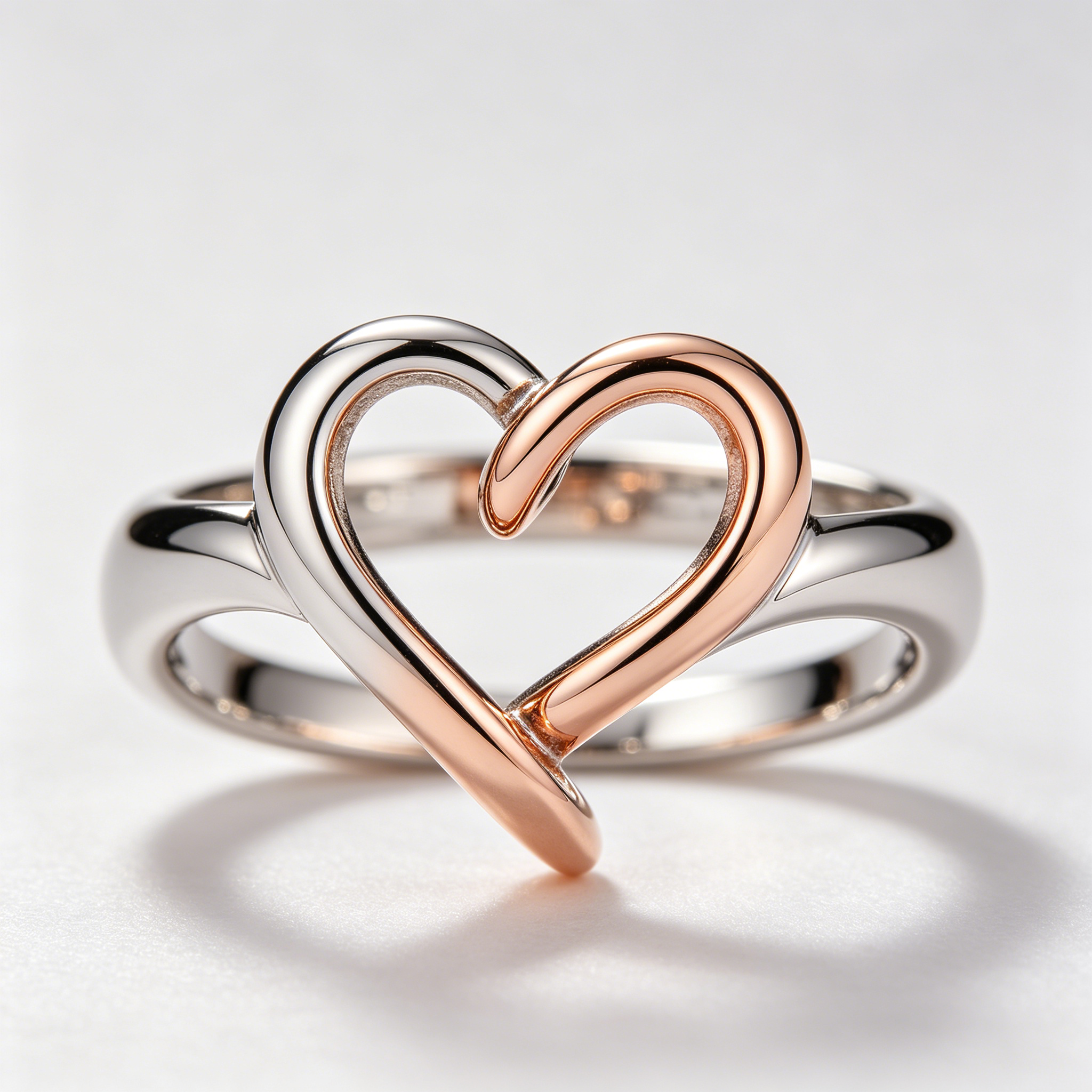 Interlocked Hearts Ring