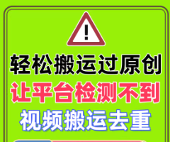 短视频ai批量视频ab过原创搬运去重-小红书抖音快手视频号tk各大平台软件都有