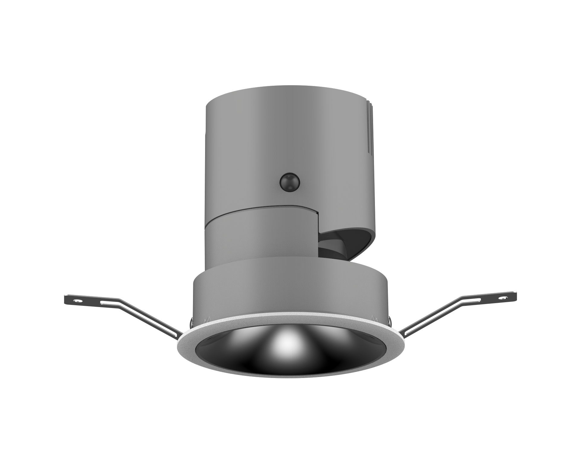 YLP-S系列嵌入式射灯灯体模组-线下版-75开孔-36&deg;-12w-深空灰