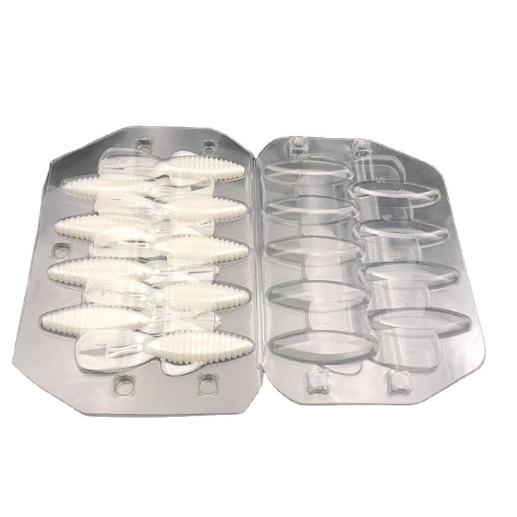 Manufacturing Customized Clear Color Vacuum Forming Clamshell Tray Plastic Packaging Box Folded Blister Package