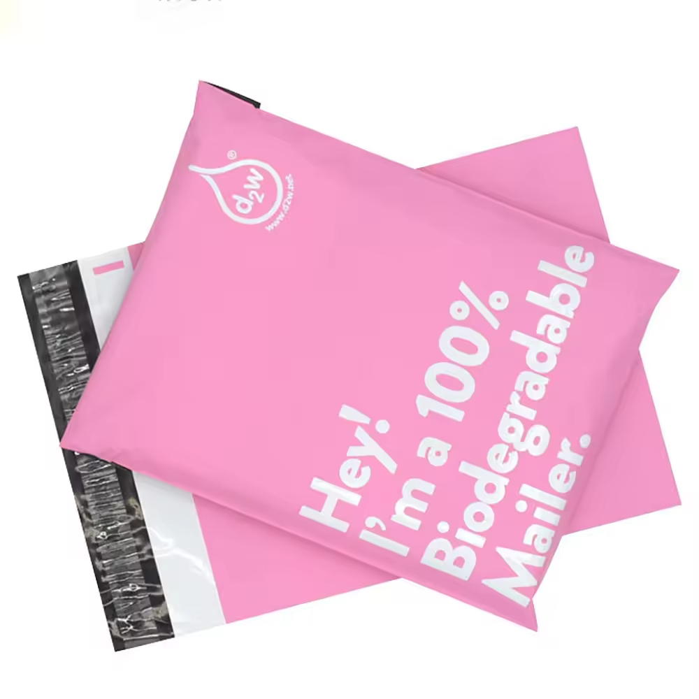 Eco Friendly Recyclable Poly Custom Logo Printed 0.5 Mil Thick Strong Adhesive Custom Size Clothing Packaging Mailer Bags