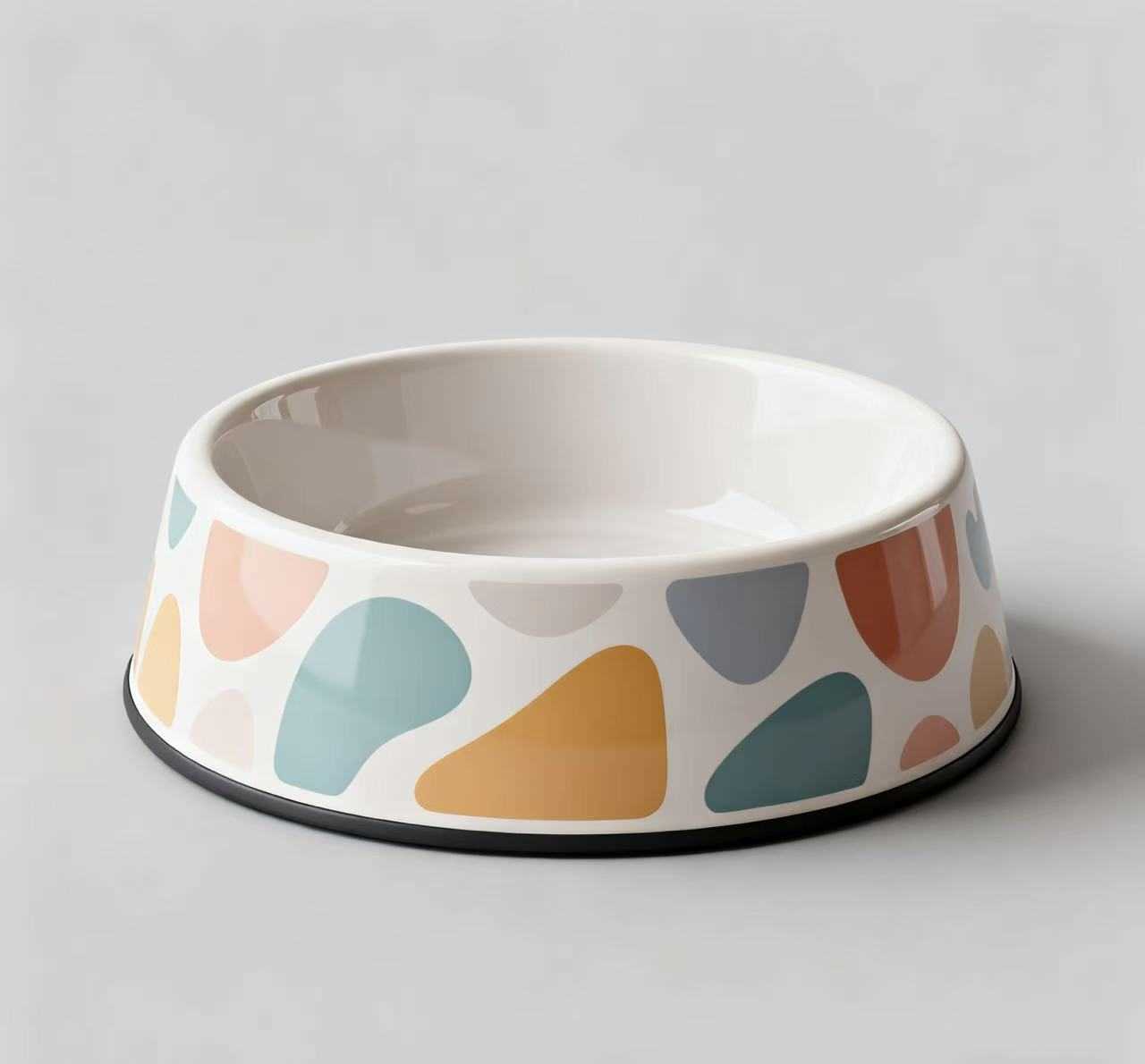 低饱和马卡龙色宠物碗色块款