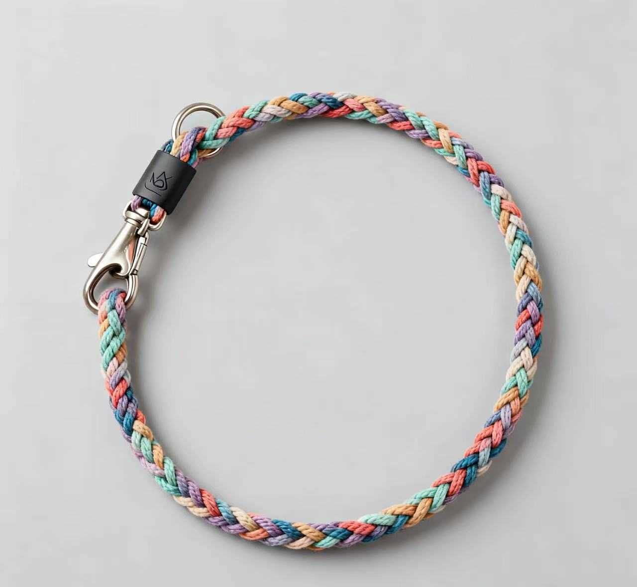 撞色编织牵引环