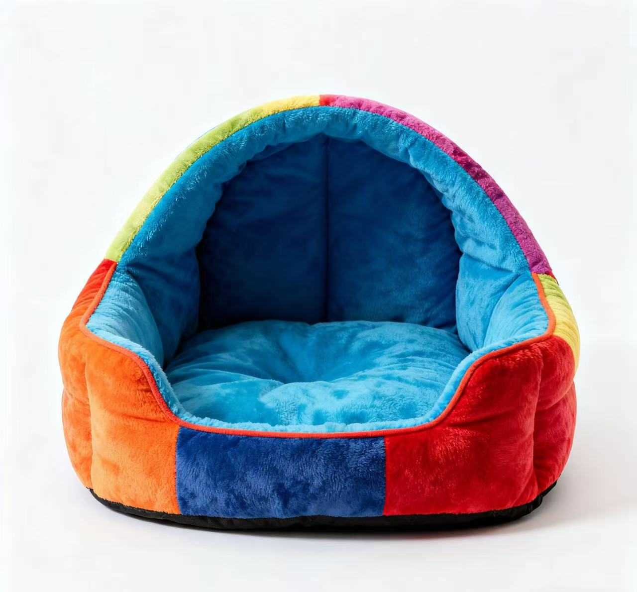 彩虹拼色宠物窝