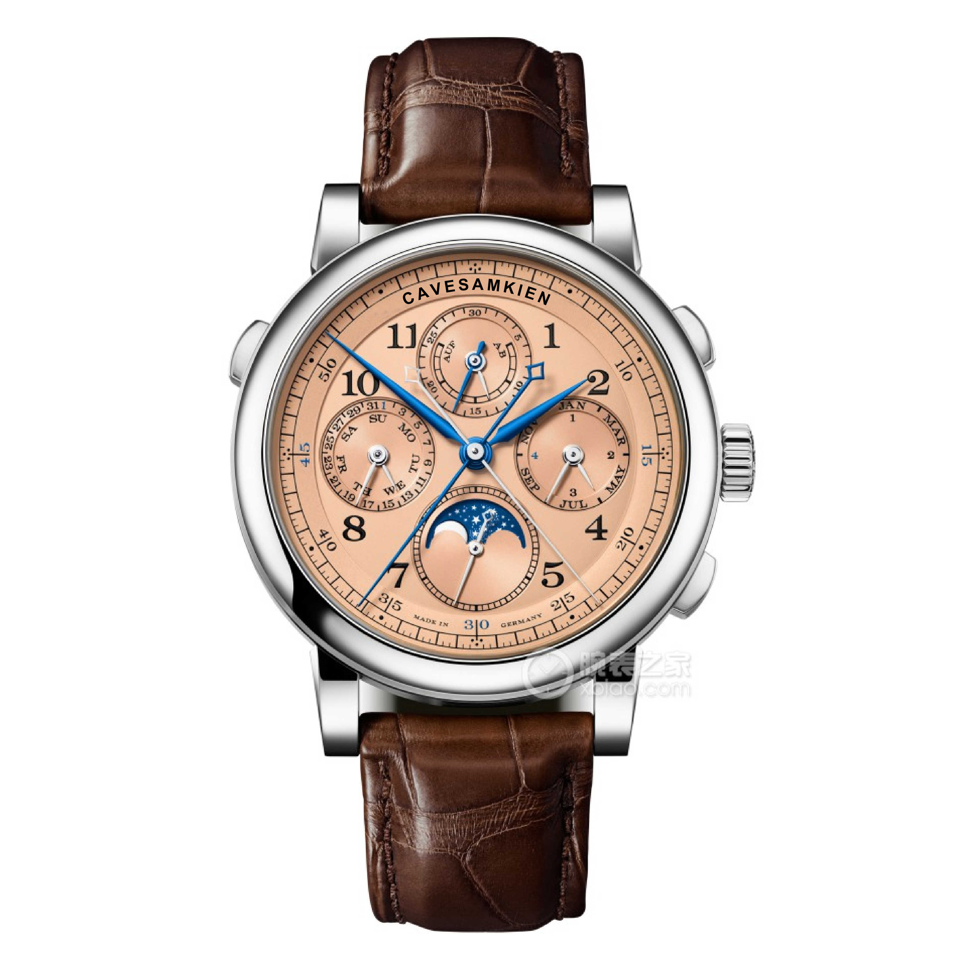 工匠系列陀飞轮三问万年历超级复杂计时腕表