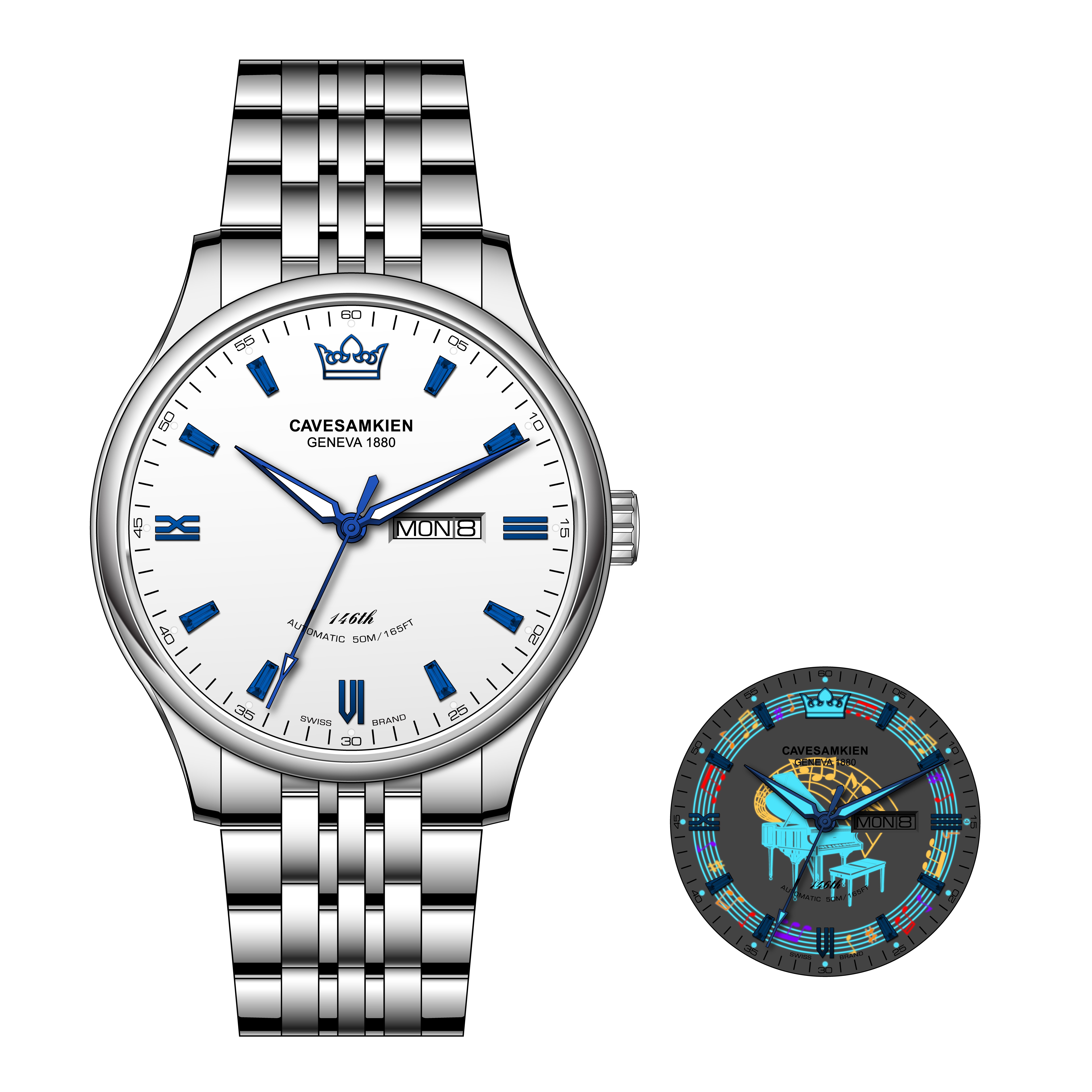 光隐传奇系列-钢琴家计时腕表