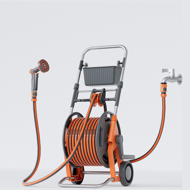 S10010 New Upgraded Hose Reel Trolley