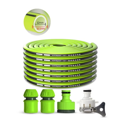 LY0105 High Elastic Rubber Water Hose Super High Quality 1/2" 3/4" All Weatrher Abrasion Resistance Premium Water Hose