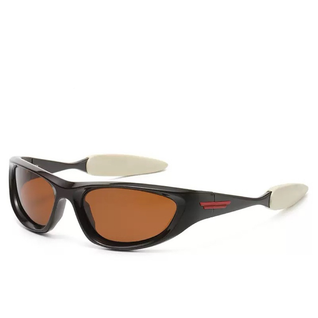 JOJO2007 F1 RED ACCENT Jet Wrap Sunglasses