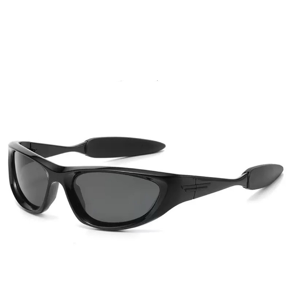 JOJO2007 BLACK Jet Wrap Sunglasses