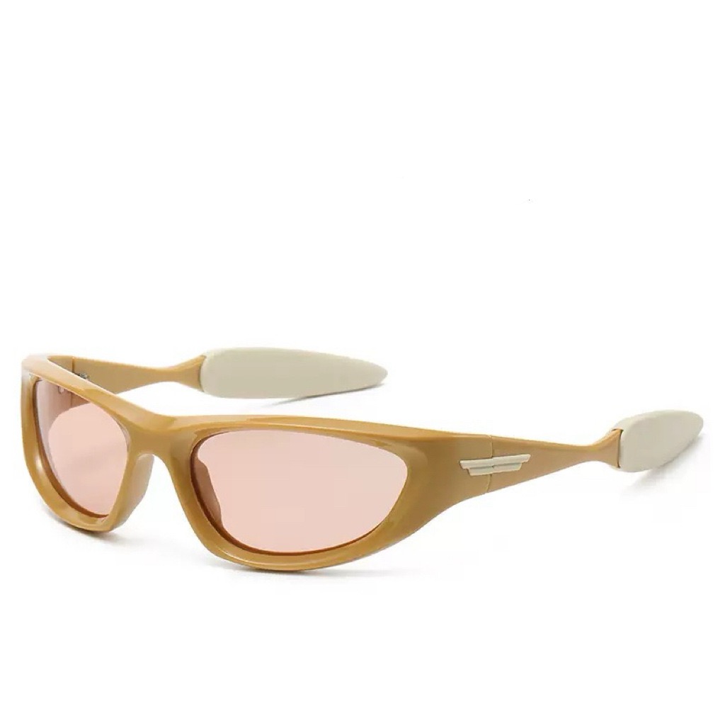 JOJO2007 F1 PINK KHAKI Jet Wrap Sunglasses
