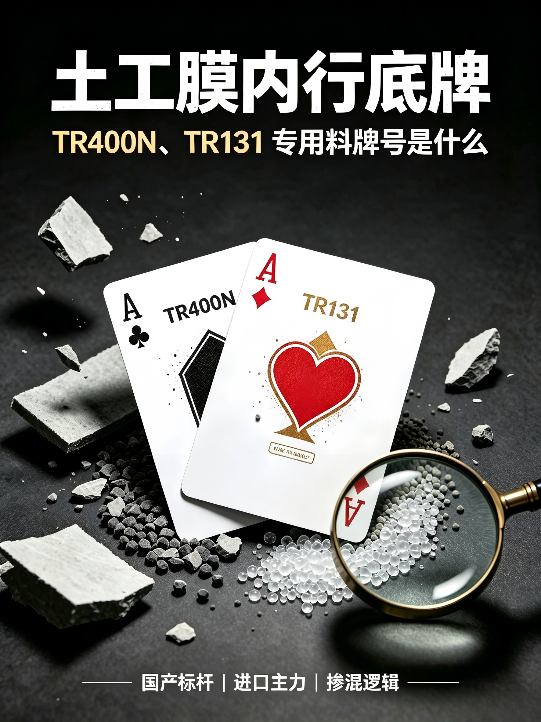 土工膜内行底牌：TR400N、TR131 专用料牌号是什么