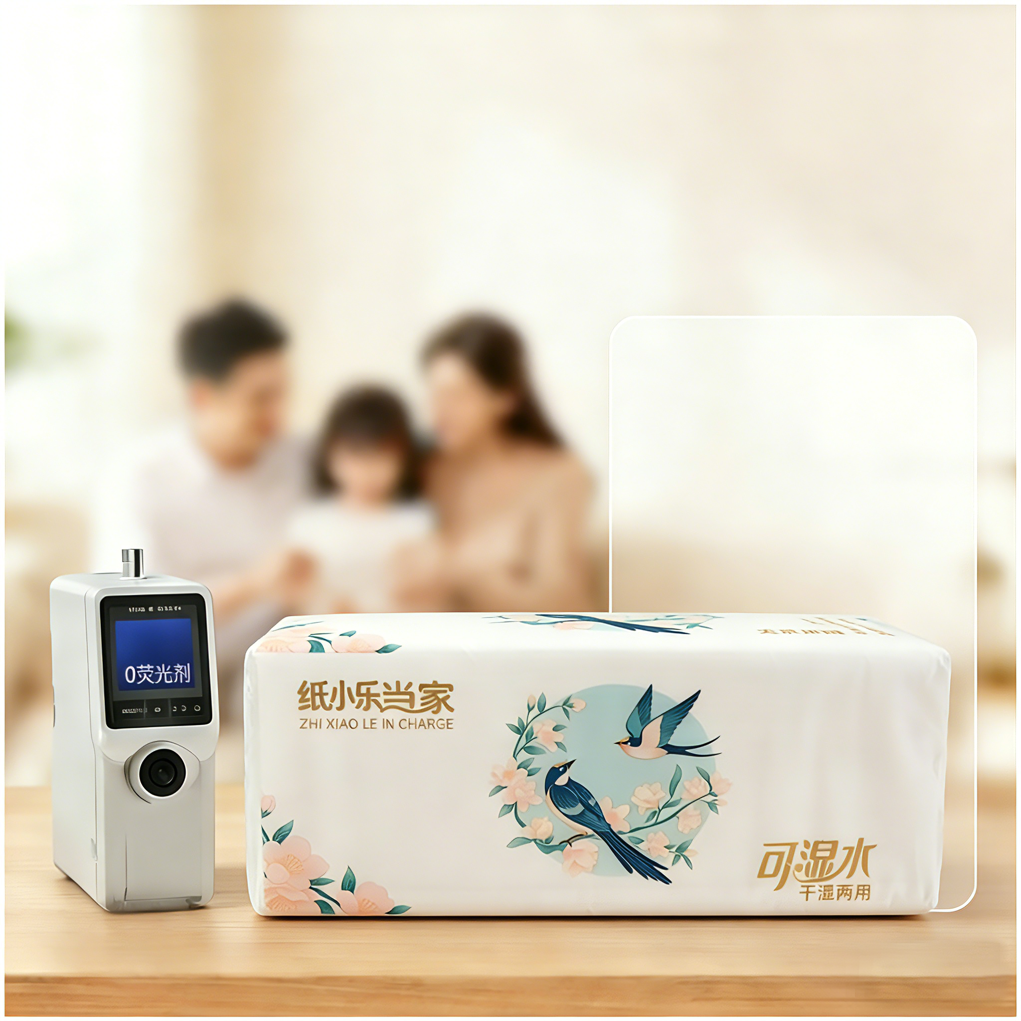 纸小乐当家 可湿水纸巾