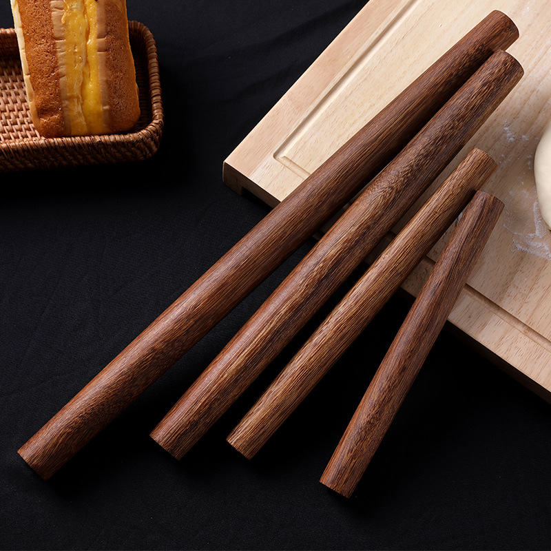 Chicken wing wood rolling pin for household use, solid wood non stick rolling pin, rolling pin for catching noodles, non stick rolling pin for rolling noodles