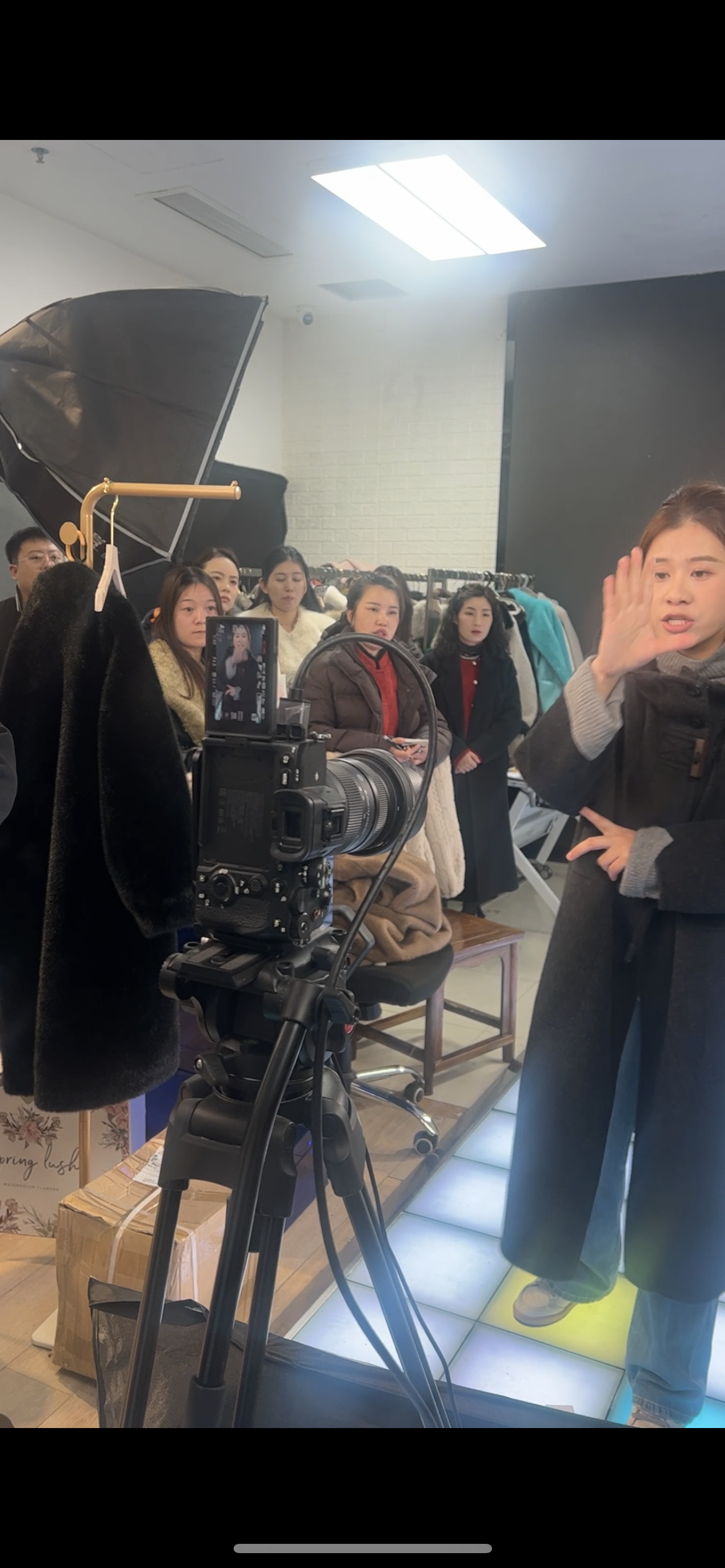 学员练习主播话术