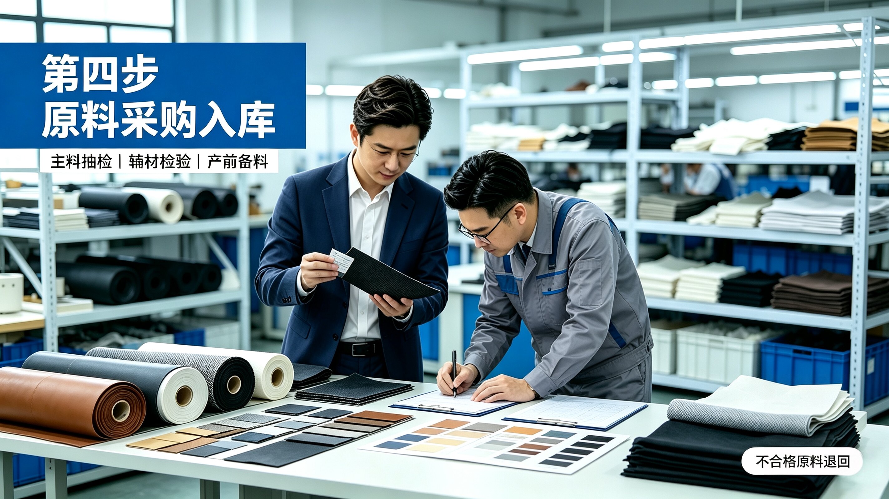 材料入库 · 产前质检