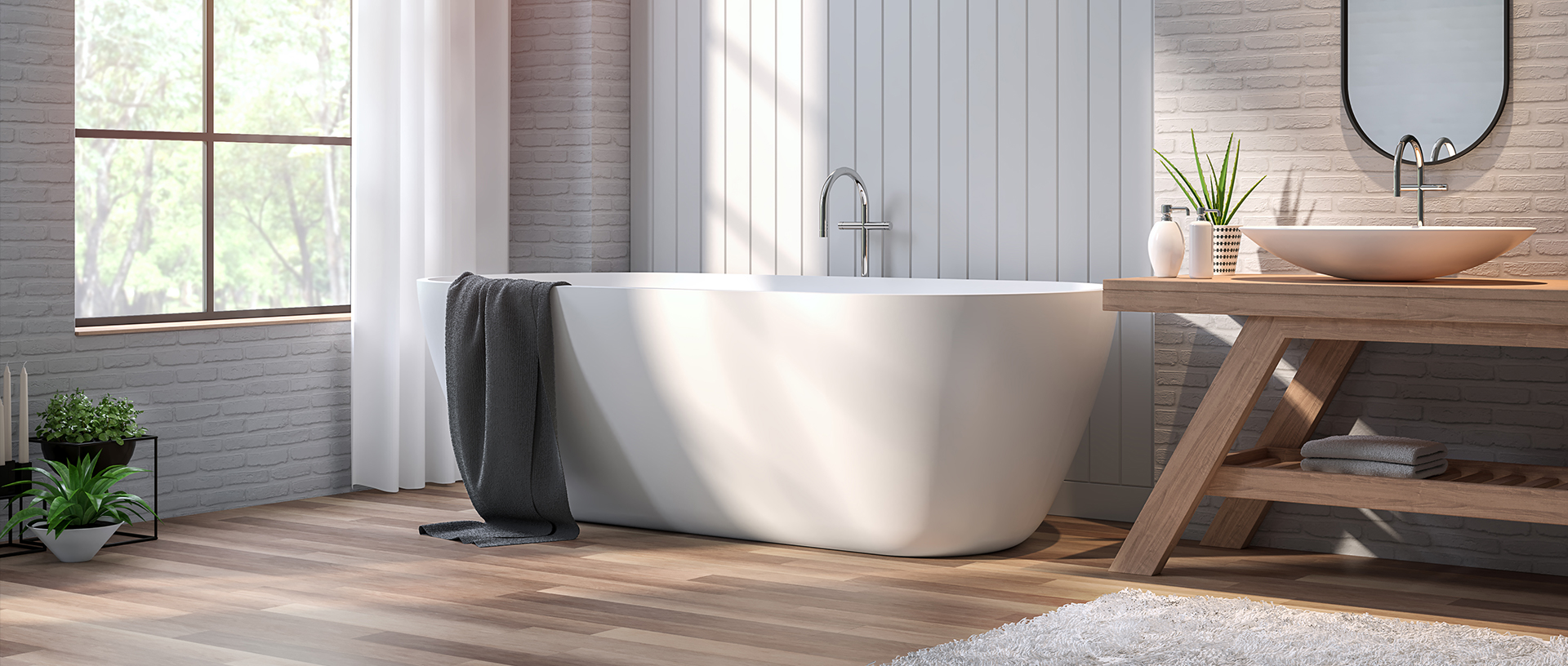 Premium bathroom scene