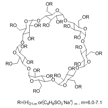 Captisol (SBE-β-CD), Sulfobutylether-β-Cyclodextrin, 磺丁基环糊精（CAS#182410 ...