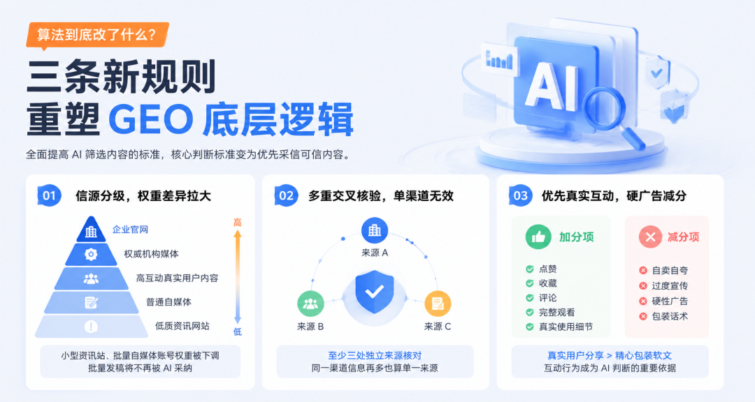 算法大改！新一代 GEO 破局方案：以 AEO 引擎打造 AI 友好官网全域可信经营